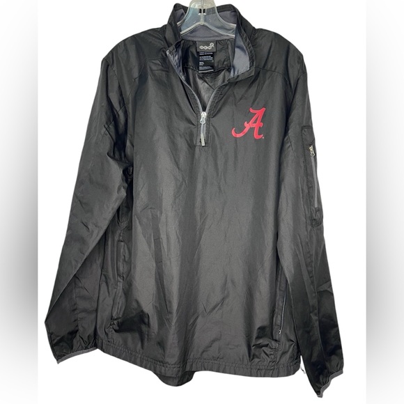 Gen 2 Alabama Crimson Tide Rain Jacket Windbreaker Black Red Script “A” - Medium - Picture 1 of 5